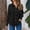 Black, variant on Ladies Shirts Summer Top for Women Casual Women's Long Sleeve Shirt for Everyday Wear Relaxed Fit Round Neck Solid Blouse Ideal for Spring and Summer Easy Care Options for Daily Leisure White L