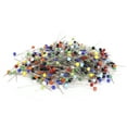 thumbnail image 2 of 500Pcs Plastic Pearl Head Pins Colorful DIY HandWork Sewing Accessories 4mm 38mm, 2 of 14
