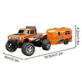 thumbnail image 2 of 2.4GHz RC Mini Semi-Truck with Trailer - Alloy Remote Control Car with Lights, Fun Hobby Vehicle for Collectors & Outdoor Play, 2 of 5