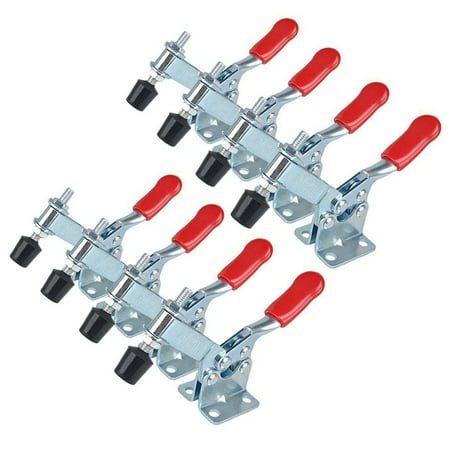 

8Pcs Hand Tool Toggle Clamp 201B Antislip Red Horizontal Clamp 201-B Quick Release Tool