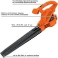 thumbnail image 2 of BLACK+DECKER LB700 180 MPH at 180 CFM 7 Amp Corded Electric Leaf Blower & Vacuum, Lightweight, 2 of 5