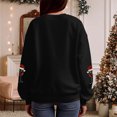 thumbnail image 6 of larppty Women Oversized Long Sleeve Christmas Sweatshirts Crewneck Loose Teen Girl Pullover Top 2025 Fall Y2K Trendy Outfits (Black, S), 6 of 8