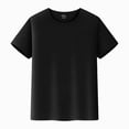 thumbnail image 2 of Larisalt Baby Boy Casual T-Shirt Short Sleeve Plain Top Tees Toddler Kids Boys Crew Neck T-Shirt, 2 of 6