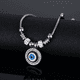 thumbnail image 4 of Pulsera De Ojo Turco Malubero De Acero Inoxidable Plateada, 4 of 4