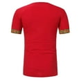 thumbnail image 3 of Homenesgenics Mens Shirts Men Short Sleeve Printing V-neck Pullover T Shirt Blouse Mens Gifts, 3 of 8
