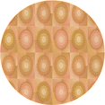 thumbnail image 1 of Ahgly Company Machine Washable Indoor Round Transitional Neon Orange Area Rugs, 3' Round, 1 of 7