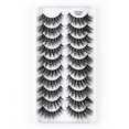 thumbnail image 1 of 10 Pairs False Eyelashes Cat-eyes Natural 3D Fluffy Eyelashes Extension Dense Y603, 1 of 2