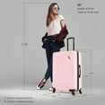 thumbnail image 3 of DUKAP Discovery 28" Hardside Lightweight Luggage with Spinner Wheels, Handle and Trolley, Pink, 3 of 10