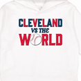 thumbnail image 3 of Inktastic Cleveland Vs. the World Blue and Red with Baseball Toddler Hoodie, 3 of 4