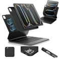 thumbnail image 1 of ESR iPad Pro 11 Inch Case with Keyboard (M4, 2024), iPad Pro 11(5th Gen) Keyboard Case with Easy-Set Magnetic Stand, Portrait/Landscape Modes, Removab, 1 of 9