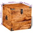 thumbnail image 4 of vidaXL Storage Chest Cubic Rough Mango Wood, 4 of 5