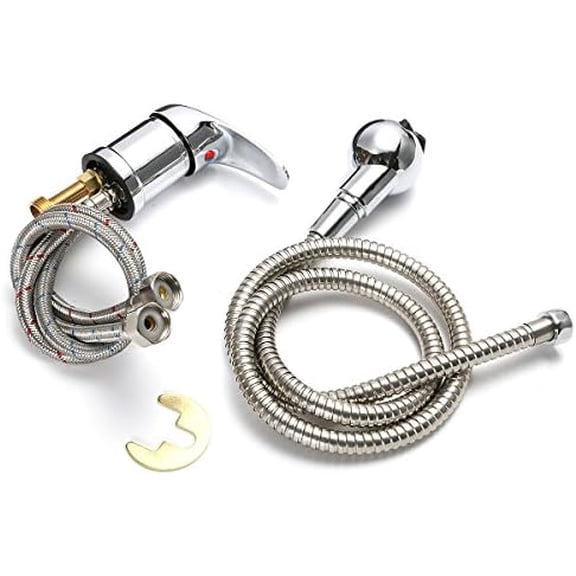 127cm Beauty Salon Shampoo Bowl Sink Hot & Cold Faucet Spray Hose Repalcement