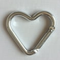 thumbnail image 3 of Washranp 10Pcs Heavy Duty Carabiner Hooks,Load-bearing Heart Shaped Keychain Aluminum Ring Climbing Clips Hammock Carabiner for Camping Supplies, 3 of 4