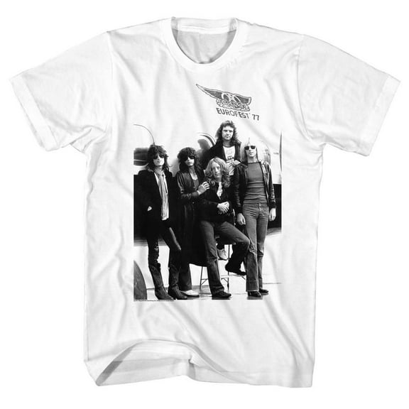 Aerosmith Aeroplane2 White Adult T-Shirt 5Xl