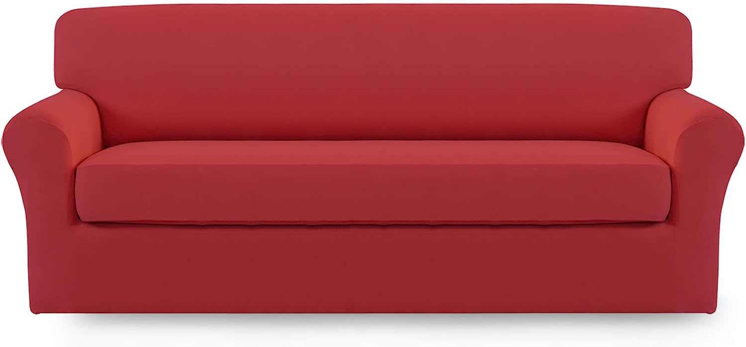 EasyGoing 2 Pieces Microfiber Stretch Sofa Slipcover \u2013 Spandex