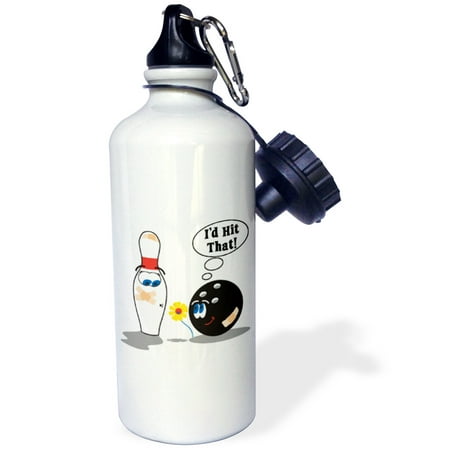 Dragon Ball Z Water Bottle 3dRose Id Hit That Bowling Ball Thinks To Pin Bowling Humor Sports Design, Sports Water Bottle, 21oz ()