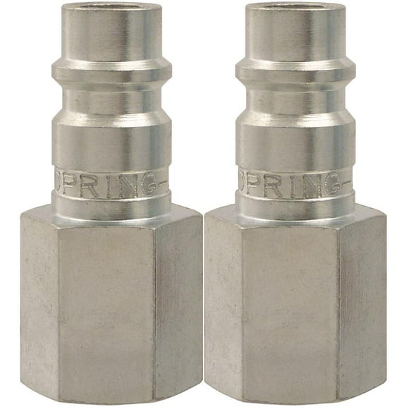 2 Pack 1/4" Female National Pipe Thread Ultraflo Coupler Plugs