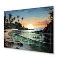 thumbnail image 2 of Designart "Moonlit Beach in the Dominican II" Nautical & Beach Metal Art Print, 2 of 5
