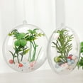 thumbnail image 2 of 5Pcs Oblate Shape Clear Plastic Ornament DIY Christmas Fillable Hanging Ball, 2 of 15