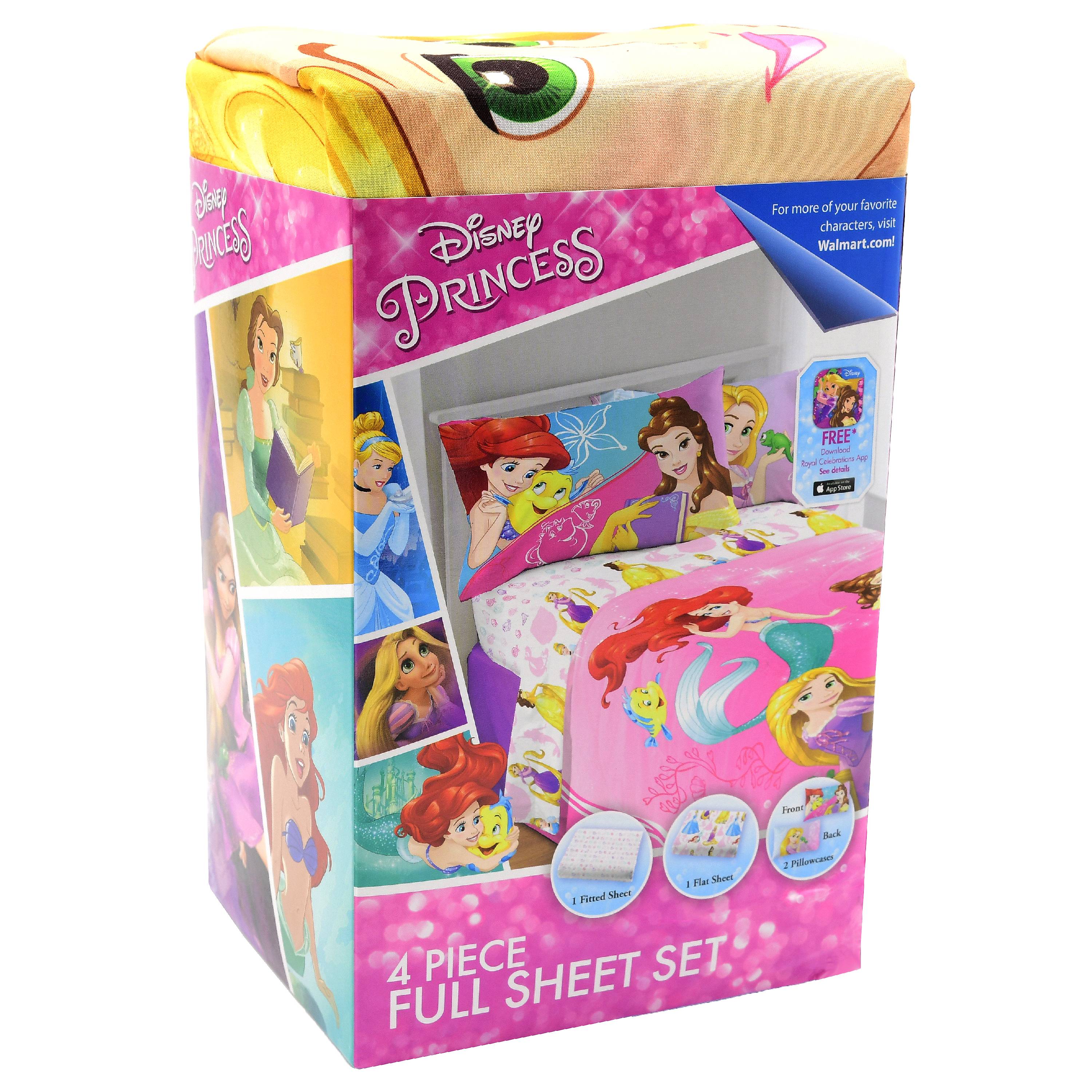 Disney Princess Bedazzling Princess Kids Sheet Set, 1 Each - Walmart.com