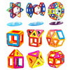 Outgeek 64 Pcs Magnetic Blocks Magnet Building Tiles Stack Set Educational Intelligence Toys with Storage Box Birthday Christmas Gift for Baby Kids Boys Girls