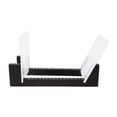 thumbnail image 1 of Vinyl Record Storage -Vinyl LP Record Rack 13.7 Inches Long -Vinyl Record Holders (Black),1 x Vinyl Record Storage(Need to assemble by yourself),Black, 1 of 9