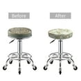 thumbnail image 5 of Bingfone12 Inch Padded Round Bar Stool Cover Cushion With Elastic Fabric Round Chair Seat - Rose Darkseagreen Color Background, 5 of 7