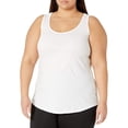 thumbnail image 3 of ELFINDEA Womens Tops Plus Size Tank Tops For Summer Tank Tops Loose Fit Casual Camisole Shirttail Tank White 5XL, 3 of 7