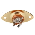 thumbnail image 4 of Toma De Guitarra Reemplazo de conector de bajo de metal de 1/4 pulgadas para guitarra eléctrica TL (dorado), 4 of 7