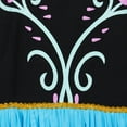 thumbnail image 3 of Little Girls Dress Snowflake Long Sleeve Multi-Layer Princess Performance Dress, 3 of 8