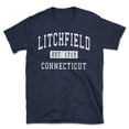 thumbnail image 1 of Litchfield Connecticut Classic Established Men's Cotton T-Shirt, 1 of 1