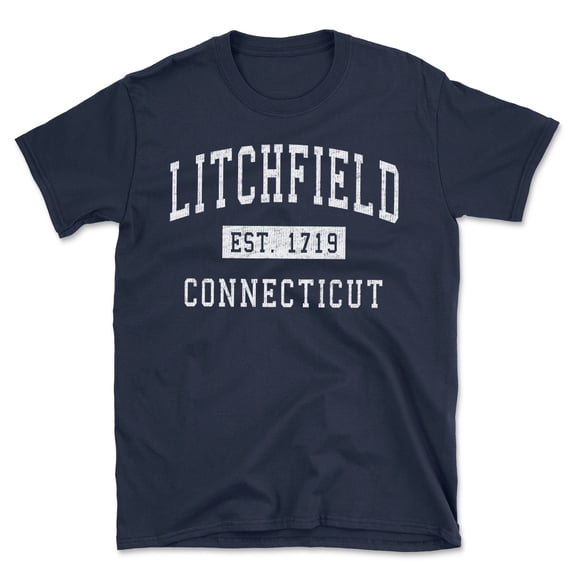 Litchfield Connecticut Classic Established Men's Cotton T-Shirt