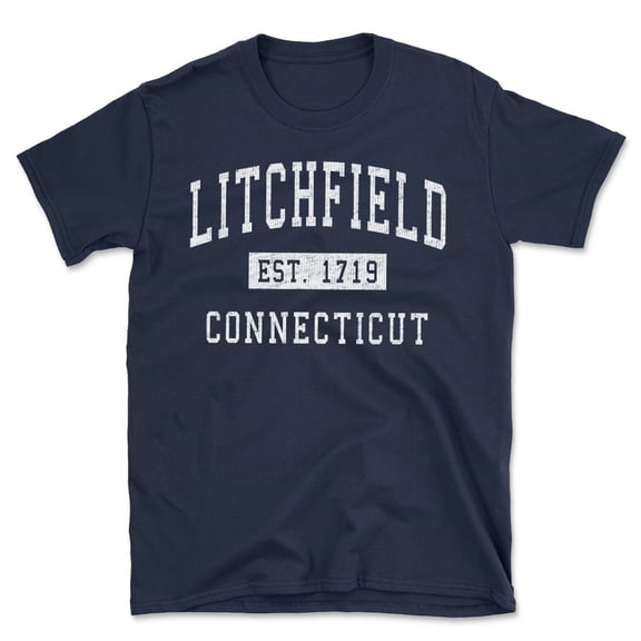 Litchfield Connecticut Classic Established Men's Cotton T-Shirt