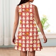 thumbnail image 5 of LTTVQM Girls Easter Dress Egg Bunny Print Funny Sleeveless Sundresses Comfortable Crew Neck Midi Dress Fashion Church Dresses Red 7-8 Years, 5 of 5