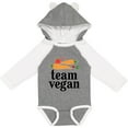 thumbnail image 3 of Inktastic Vegetarian Gift Team Vegan Boys or Girls Long Sleeve Baby Bodysuit, 3 of 5