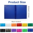 thumbnail image 2 of 1 Pcs Plastic Folders with Pockets and Prongs, Assorted Colors, Pocket Folders, Two Pocket Folder, 3 Prong Folders with Pockets for School&Office(Red), 2 of 8