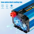 thumbnail image 5 of 2500W 5000W Peak Pure Sine Wave Power Inverter 12V DC to 110V AC Converter, 60Hz/50Hz, 4 AC Outlets + USB, LED Display, Remote Control for Car, RV, Camping & Home Backup, 5 of 10