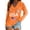 Orange, variant on Helii Women's Independence Day 250th Anniversary Printed V Neck Long Sleeve T Shirt Vintage 1776-2026 USA Flag T Shirts 4th of July Summer Patriotic Tops Black L