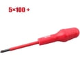 thumbnail image 1 of Chendee Insulated Screwdriver Magnetic Bit High Voltage Resistant 1000V Electrician Tool,5X100+, 1 of 5