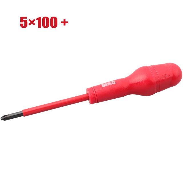 BTOER Insulated Screwdriver PP/TPR Two-tone Rubber-coated Screw Driver Tools For 1000V Electrical High-altitude Work