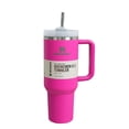 thumbnail image 1 of Stanley Quencher Soft Matte - Vaso aislado al vacío de acero inoxidable con tapa y popote para bebidas heladas y frías, color mar tormentoso, 1,180 ml G/40oz, 1 of 4