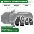 thumbnail image 2 of Cubierta de Panel de Interruptor de Elevación de Ventana para Mazda CX-5 2017-2025, 2 of 6