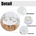 thumbnail image 3 of HAHDAXIA Round Waterproof Table Cover Elastic Tablecloth Vinyl Fitted Table Cover Elastic Edged Plastic Table Cover Fits Tables up to 36"-44" R Ivory, 3 of 7