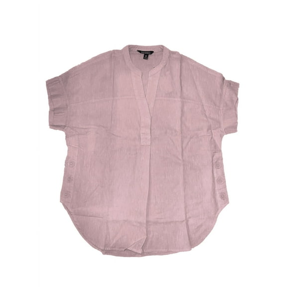 Nicole Miller Women's Cap Sleeve V-Neckline Top (Lt Pink, XXL)