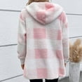 thumbnail image 5 of Winter Coats Women, Oversized Plaid Faux Shearling Jacket, 5 of 5