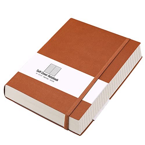 Cuaderno Rayado AHGXG 320 Páginas Numeradas B5 Papel Grueso 100gsm Tapa Suave Marrón