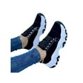 thumbnail image 6 of Crocowalk Women Casual Shoes Lace Up Walking Shoe Round Toe Sneakers Womens Trainers Outdoor Thick Sole Platform Black 9, 6 of 7