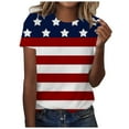thumbnail image 1 of Birdeem Mode Femmes Été T-Shirt Imprimé Ample Col Rond Manches Courtes Blouse Décontractée, 1 of 5