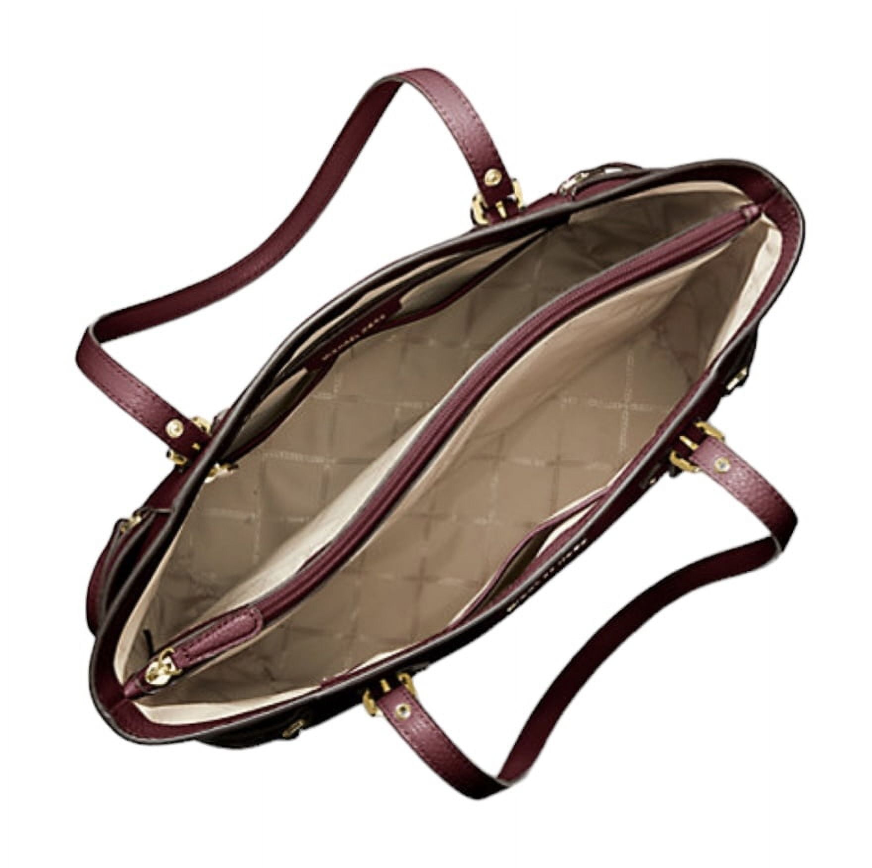Michael Kors Voyager Travel Shoulder Tote Merlot Saffiano Leather