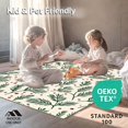thumbnail image 4 of ODIKA 5'x7' Machine Washable Non-Slip Area Rug, Winter Botanical Branches Design with Crimson Berries and Fir Leaves High Traffic Rug, Green, 733387, 4 of 5